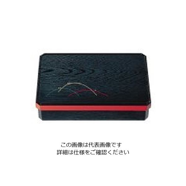 若泉漆器 尺0寸長手隅切松花堂 露草 (仕切別)1ー237ー7 62-6802-12 1個（直送品）