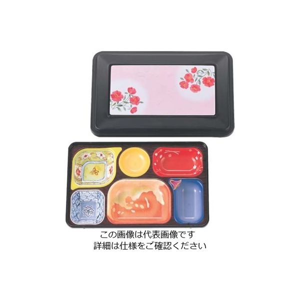 遠藤商事 きれいな器副食 PRー2A (黒/内A/しゃくやく) 62-6803-03 1個（直送品）