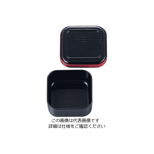 遠藤商事 新角型・浅一人ビツ ABSー307 黒渕朱 62-6802-98 1個（直送品）