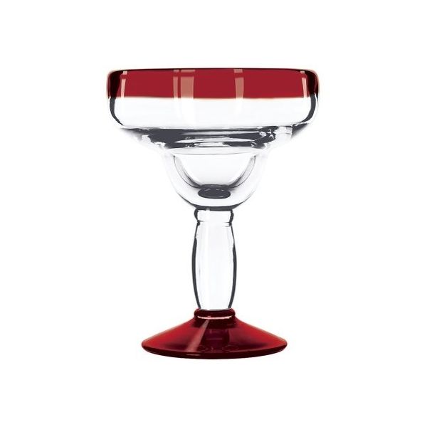 Libbey リビー アルバ マルガリータ(6ヶ入) レッド 92308R 1ケース(6個) 62-6809-11（直送品）