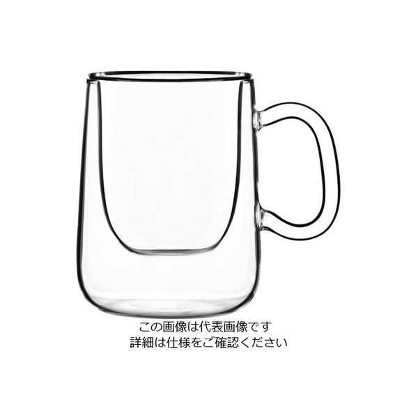 Bormioli Luigi シングルオリジンコーヒーカップ(2ヶ入) ジャマイカ 10663/01 1ケース(2個) 62-6809-90（直送品）