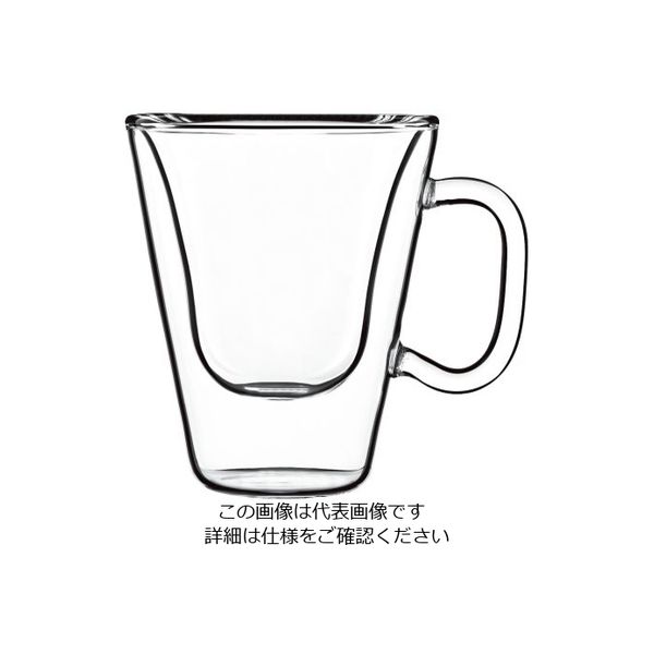 Bormioli Luigi シングルオリジンコーヒーカップ(2ヶ入) コスタリカ 10666/01 1ケース(2個) 62-6809-91（直送品）