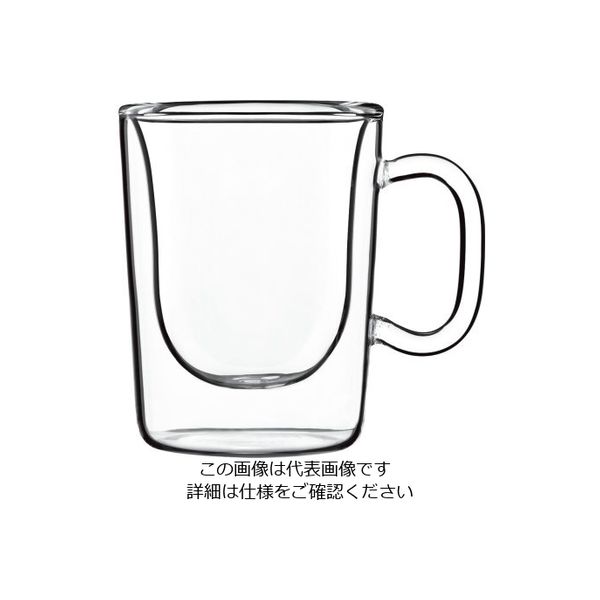 Bormioli Luigi シングルオリジンコーヒーカップ(2ヶ入) エチオピア 10661/01 1ケース(2個) 62-6809-94（直送品）