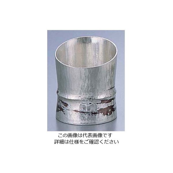 遠藤商事 銅錫被 刷毛目竹形1ツ節ぐい呑 斜カット 80cc 62-6818-21 1個（直送品）