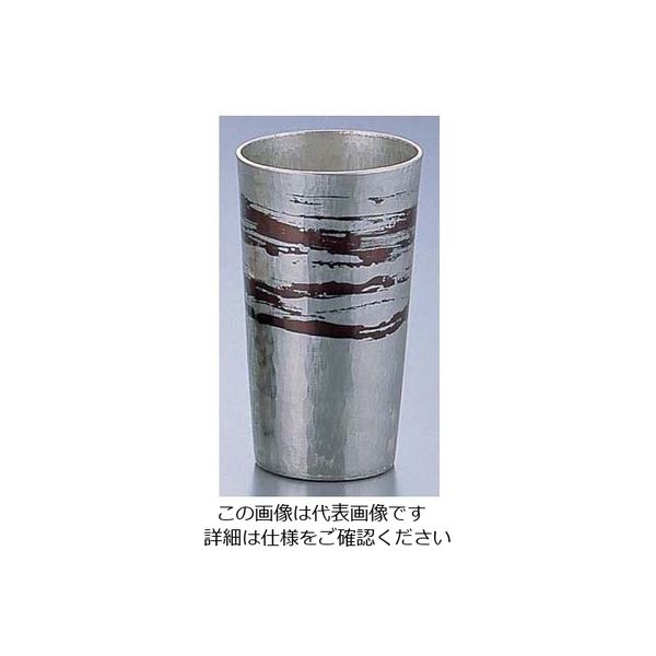 遠藤商事 銅錫被 刷毛目ストレートカップ 120cc 62-6818-24 1個（直送品）