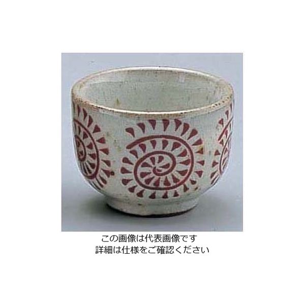 エムズジャパン 朱タコ唐草ぐい呑 D02-37 1個 62-6819-40（直送品）