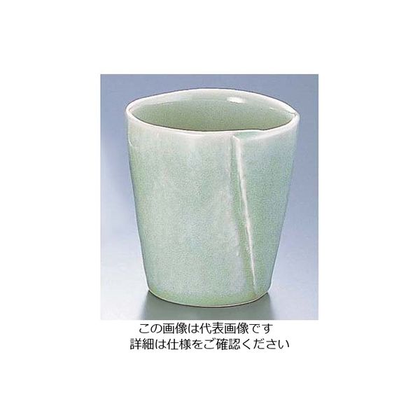 エムズジャパン ヒワ青磁戸締カップ 大 D03-02 1個 62-6819-48（直送品）