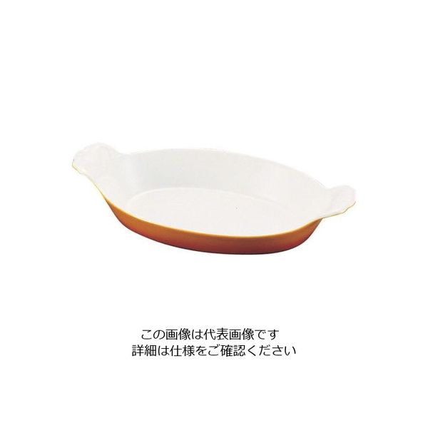 遠藤商事 シェーンバルド オーバルグラタン皿 茶 (手付) 0298-21B 1個 62-6822-15（直送品）