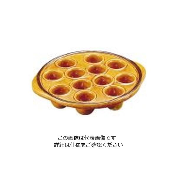 遠藤商事 マトファ陶磁器 エスカルゴプレート 12ヶ取 10493 1個 62-6824-38（直送品）