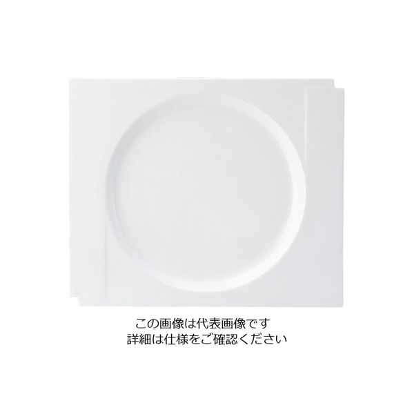 ミヤザキ食器 マグネシア マニカ スクエアリムプレート 23cm MG2311 1枚 62-6832-17（直送品）