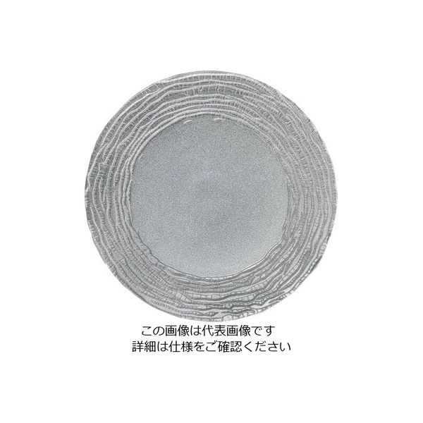 ミヤザキ食器 マラケシュ チャージャープレート シルバー 28cm 1枚 62-6835-09（直送品）