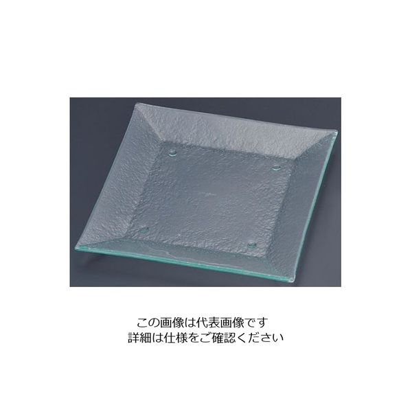 遠藤商事 タイガーグラス スクエアプレート 265 クリア 162-194-01 1枚 62-6835-63（直送品）