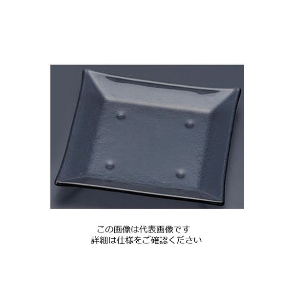 遠藤商事 タイガーグラス スクエアプレート 185 グレー 163-194-02 1枚 62-6835-66（直送品）