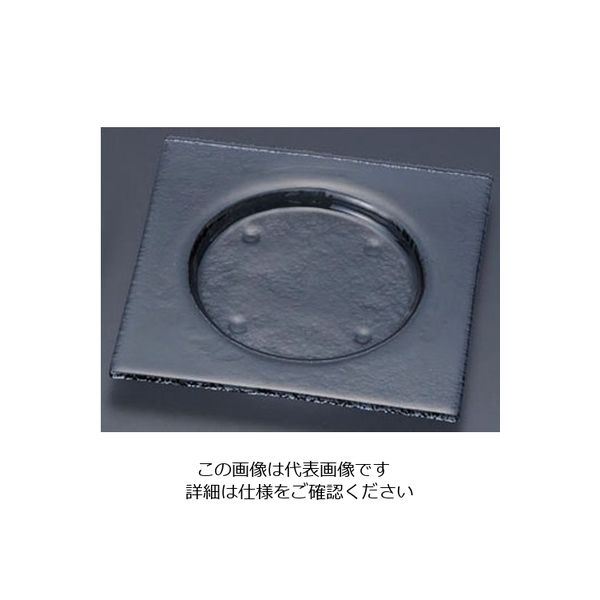 遠藤商事 タイガーグラス スクエアプレート 203 グレー 163-192-03 1枚 62-6835-70（直送品）