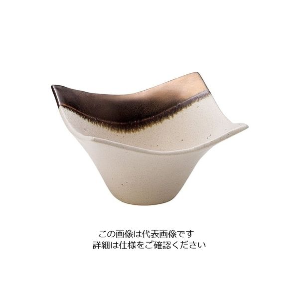 ミヤザキ食器 奏 角小鉢 ゴールドホワイト 11cm 62-6839-86 1個（直送品）