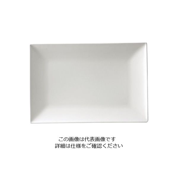 ミヤザキ食器 スパッツィオ レクタンギュラープレート白 (L)11インチ 62-6840-25 1枚（直送品）