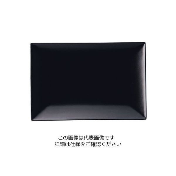 ミヤザキ食器 スパッツィオ レクタンギュラープレート黒 (M)9インチ 62-6840-27 1枚（直送品）