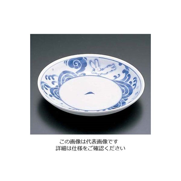 エムズジャパン 白波うさぎ 4寸皿 T03ー108 62-6841-25 1枚（直送品）