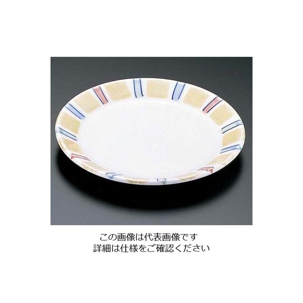 エムズジャパン 十草丸皿・黄だみ T03ー118 62-6841-69 1枚（直送品）