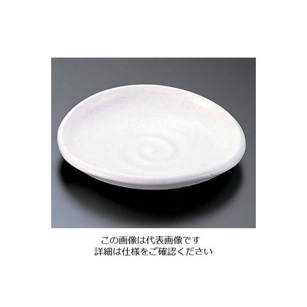 エムズジャパン 斑点粉引たわみ皿 T03ー120 62-6841-73 1枚（直送品）