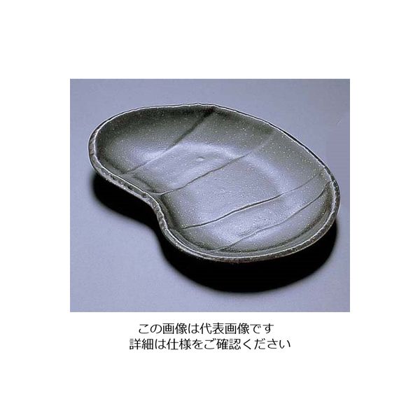 エムズジャパン 黒釉そら豆型取皿 T03ー123 62-6841-76 1枚（直送品）