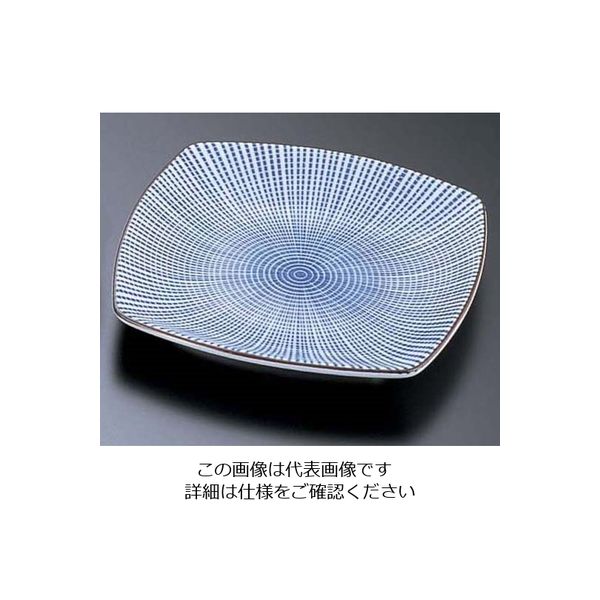 エムズジャパン 千段十草 四角小皿 T03ー127 62-6841-80 1枚（直送品）
