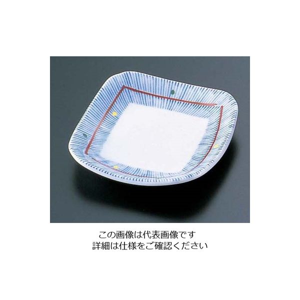 エムズジャパン 錦京十草3.5角皿 T02ー17 62-6841-82 1枚（直送品）