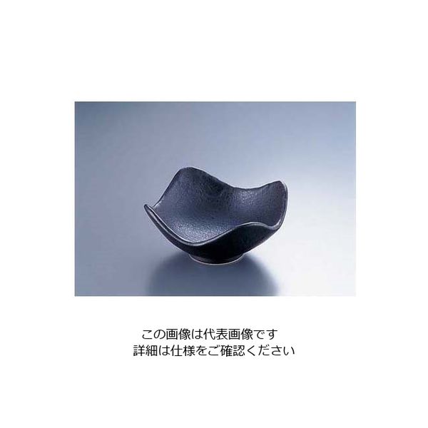 遠藤商事 AZ4ー80 黒ガラス角中鉢 62-6841-92 1個（直送品）