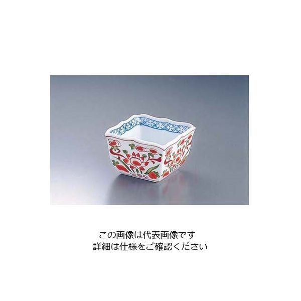 遠藤商事 AZ4ー89 赤絵角小鉢 62-6842-05 1個（直送品）