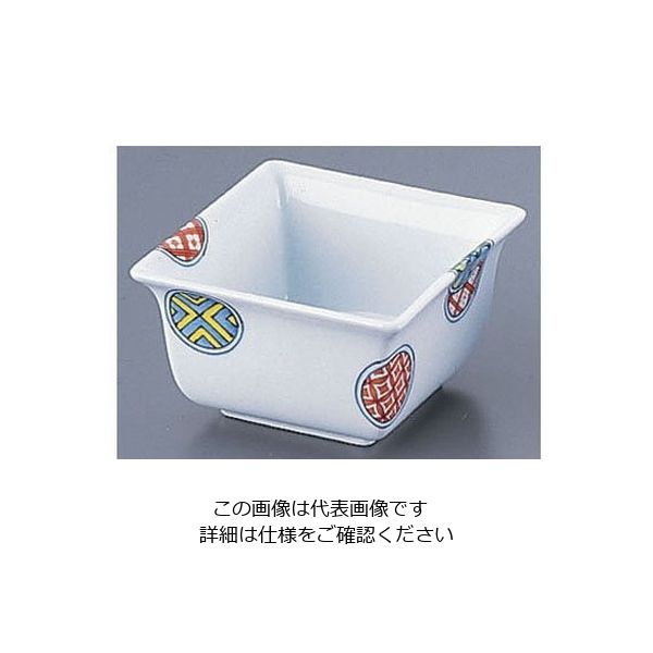 遠藤商事 AZ4ー265 イングレ丸紋角小鉢 62-6842-08 1個（直送品