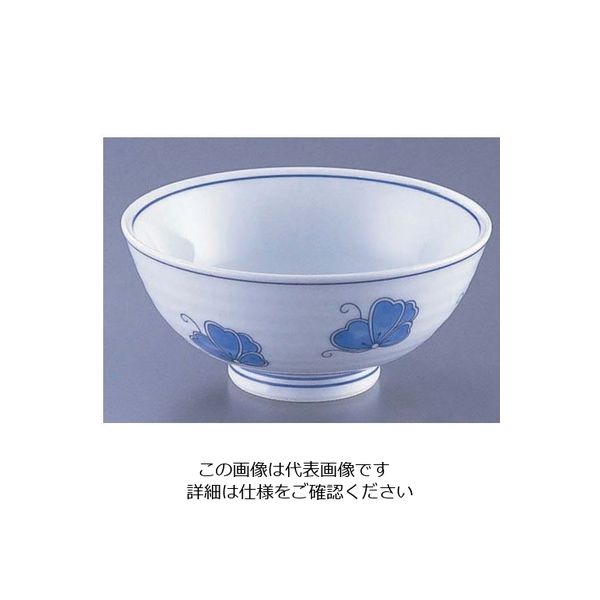 遠藤商事 紺蝶飯碗 62-6843-86 1個（直送品）