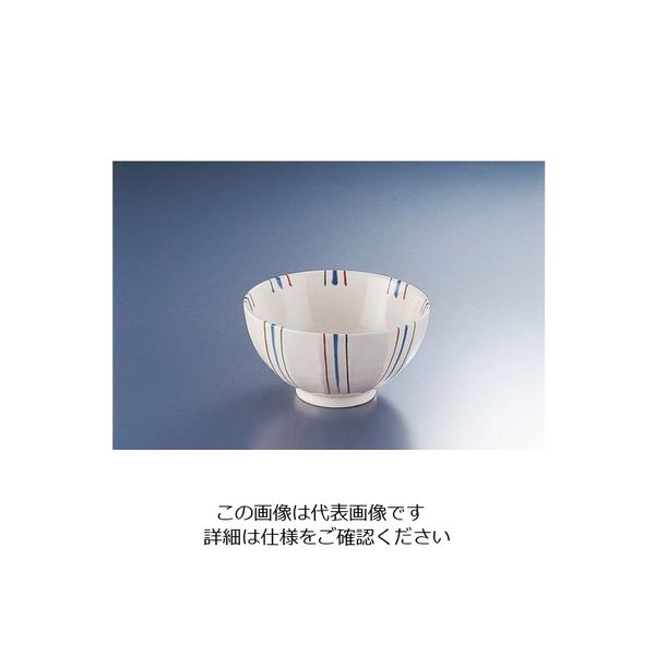 遠藤商事 三色十草飯碗 62-6843-94 1個（直送品）