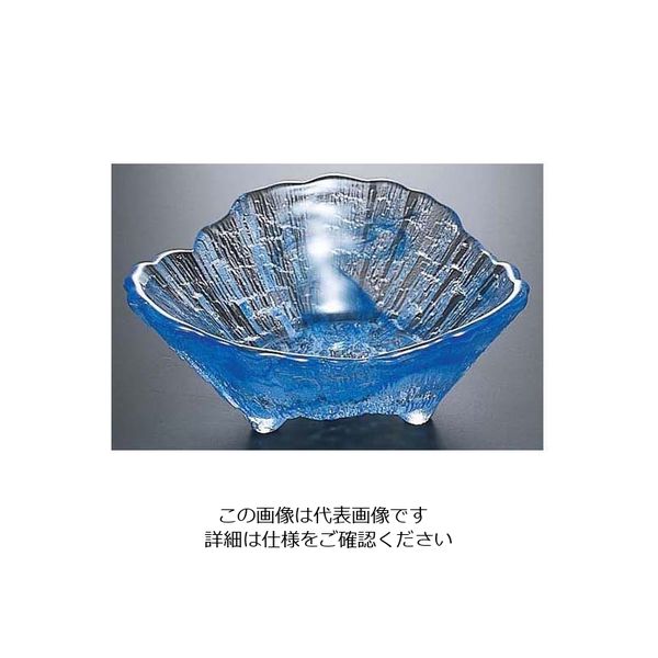 遠藤商事 荒岩 三ツ足中鉢 コバルト 04-512CB 1個 62-6846-30（直送品）