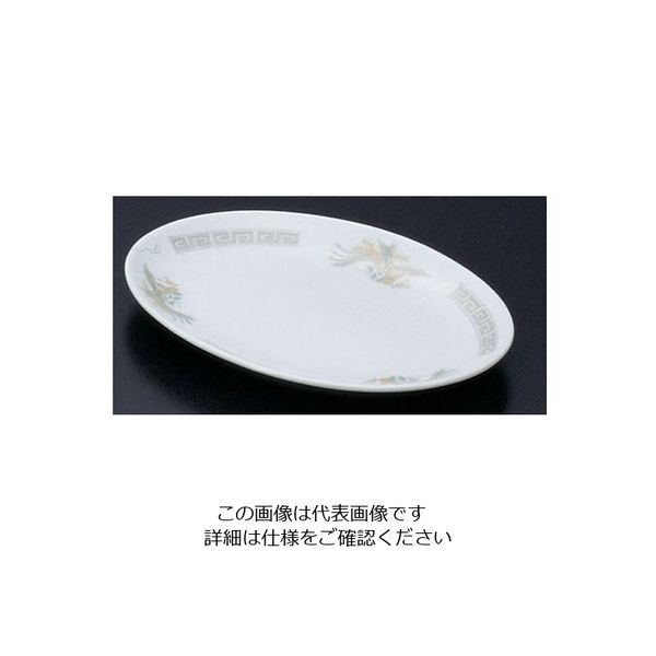遠藤商事 陶器『雷門鳳凰』 プラター 9インチ 62-6847-43 1個（直送品）