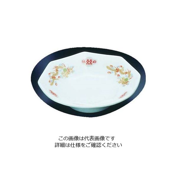 遠藤商事 陶器『金彩竜』 八角高台皿 6.5 62-6847-68 1枚（直送品）