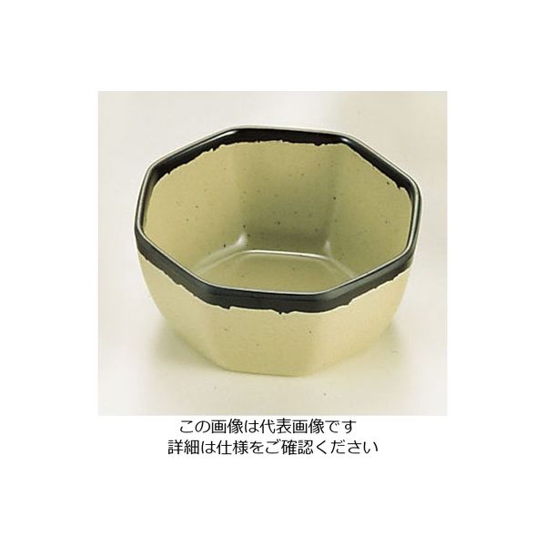 関東プラスチック工業 メラミン「信楽」 八角鉢 MM-78 1個 62-6848-62（直送品）
