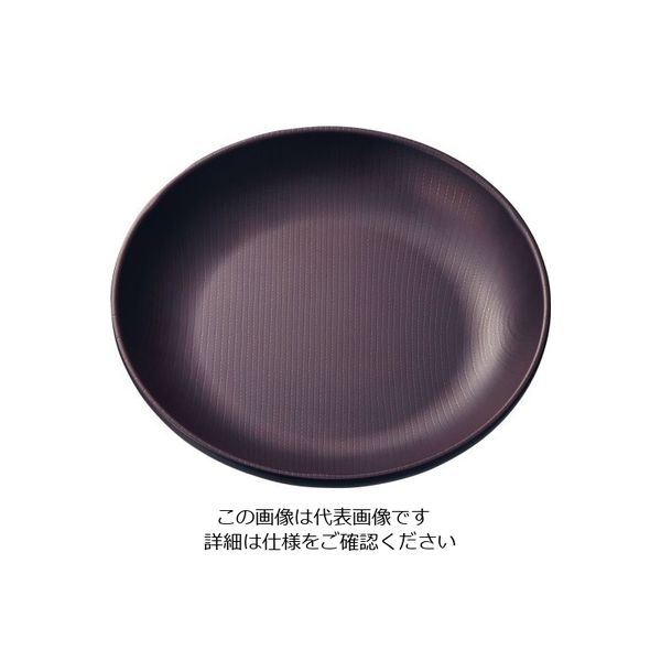 台和 ウォールナ プレート 21cm ダークブラウン 62-6852-21 1枚（直送品）
