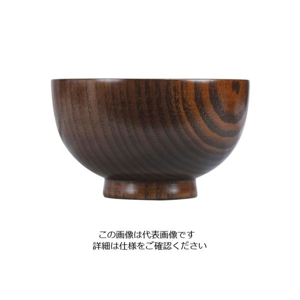 クラフト木の実 すり漆 スタンダード椀 M ED-07952 1個 62-6853-82（直送品）