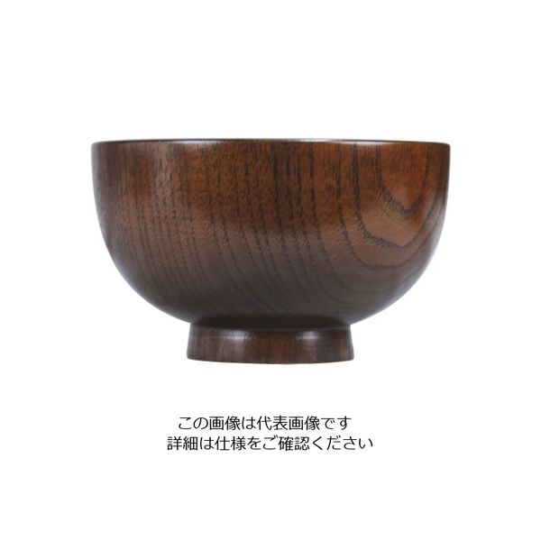 クラフト木の実 すり漆 スタンダード椀 L ED-07953 1個 62-6853-83（直送品）