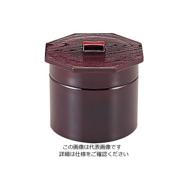 遠藤商事 3寸武蔵野椀 溜内朱2段 1ー229ー4 62-6854-17 1個（直送品）