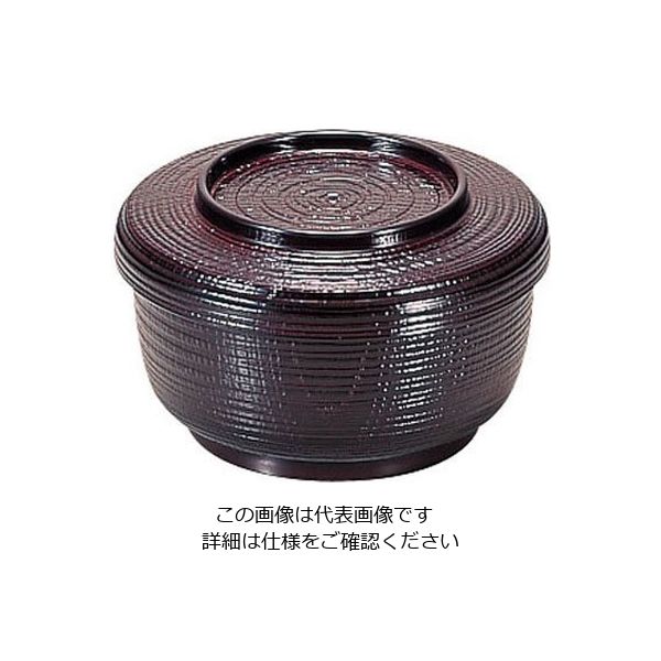 若泉漆器 割子飯器 溜 1ー224ー8 62-6854-19 1個（直送品）