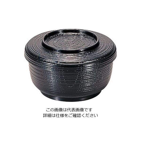 若泉漆器 割子飯器 小 黒 1ー224ー1 62-6854-20 1個（直送品）