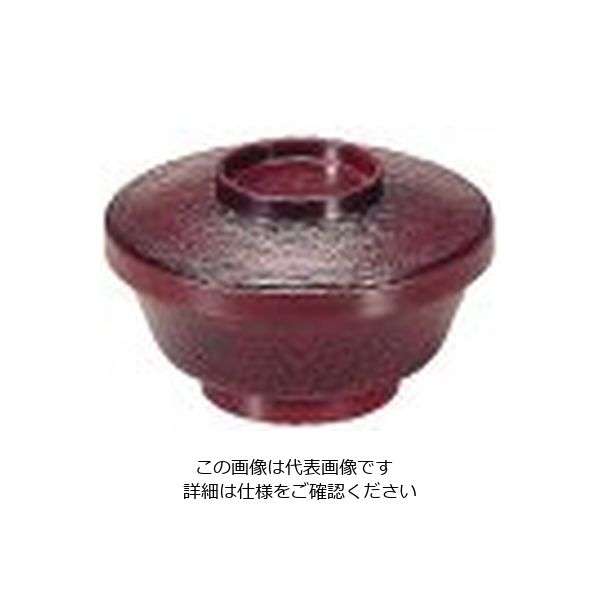 若泉漆器 まゆ型飯器 トチ内朱 1ー225ー6 62-6854-27 1個（直送品）