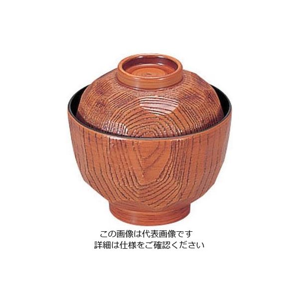 若泉漆器 3.2寸亀甲小吸椀 トチ 1ー178ー5 62-6854-71 1個（直送品）