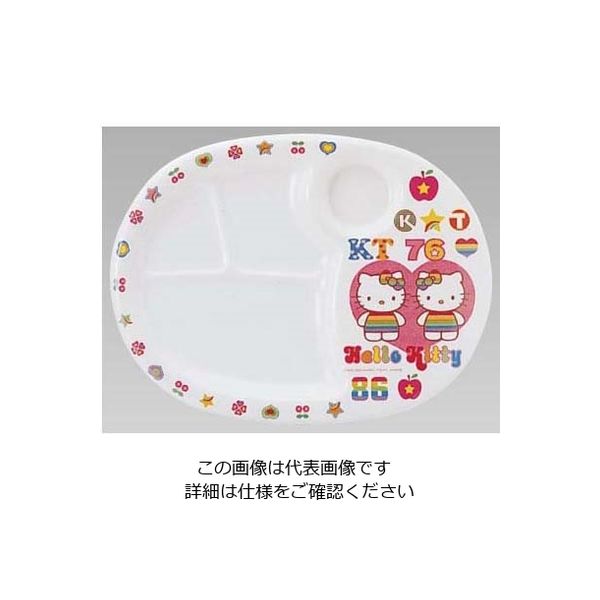 台和 メラミンお子様食器「レインボーキティ」 ランチ皿(大) MCー31 62-6855-27 1枚（直送品）