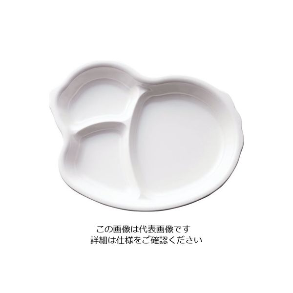 台和 バランスキッズ ひよこプレート ホワイト MC45 1枚 62-6855-53（直送品）
