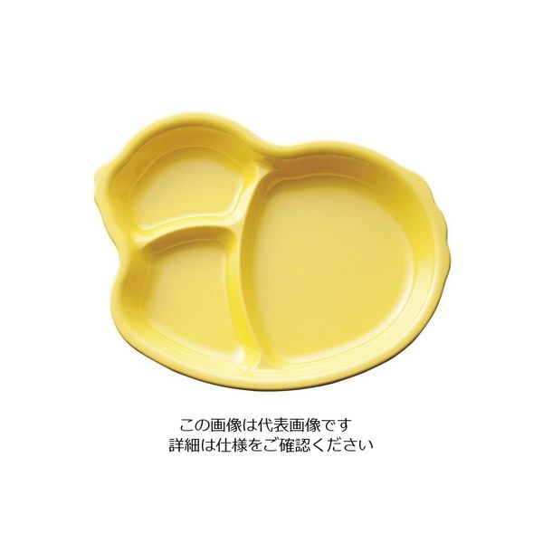 台和 バランスキッズ ひよこプレート レモンイエロー MC45 1枚 62-6855-52（直送品）