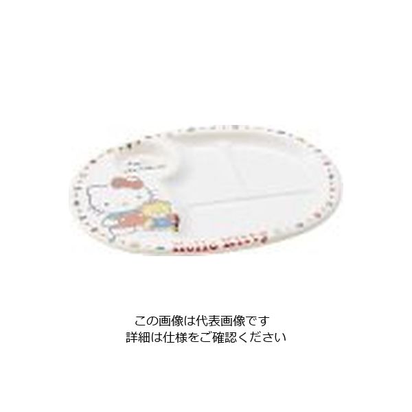 台和 メラミンお子様ランチ皿 ニューハロー・キティー(白) 62-6856-17 1枚（直送品）
