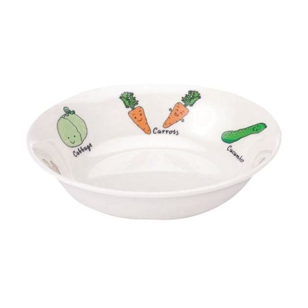 遠藤商事 メラミンお子様食器「ベジタ村」 38ーVV 15cm深皿 62-6856-65 1枚（直送品）