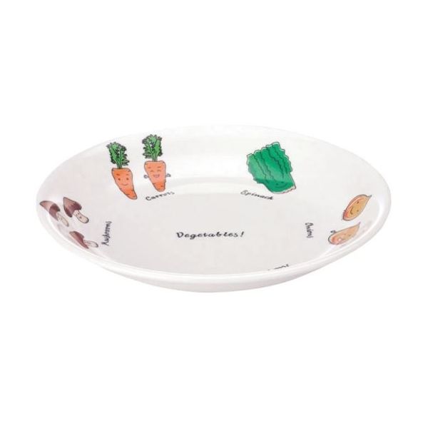 遠藤商事 メラミンお子様食器「ベジタ村」 54ーVV 18cm皿 62-6856-68 1枚（直送品）